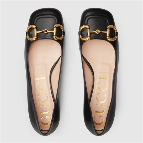 ballerina's gucci|gucci leather ballet flat.